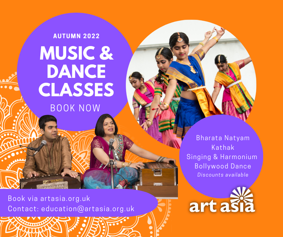 art asia music and dance classes - autumn 2022