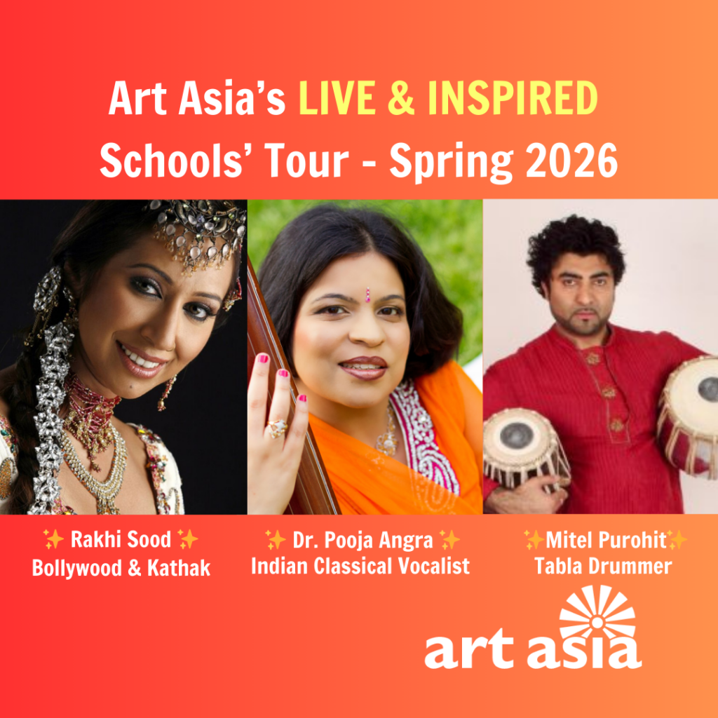 Images of three performers, Rakhi Sood, Dr Pooja Angra, Mitel Purohit